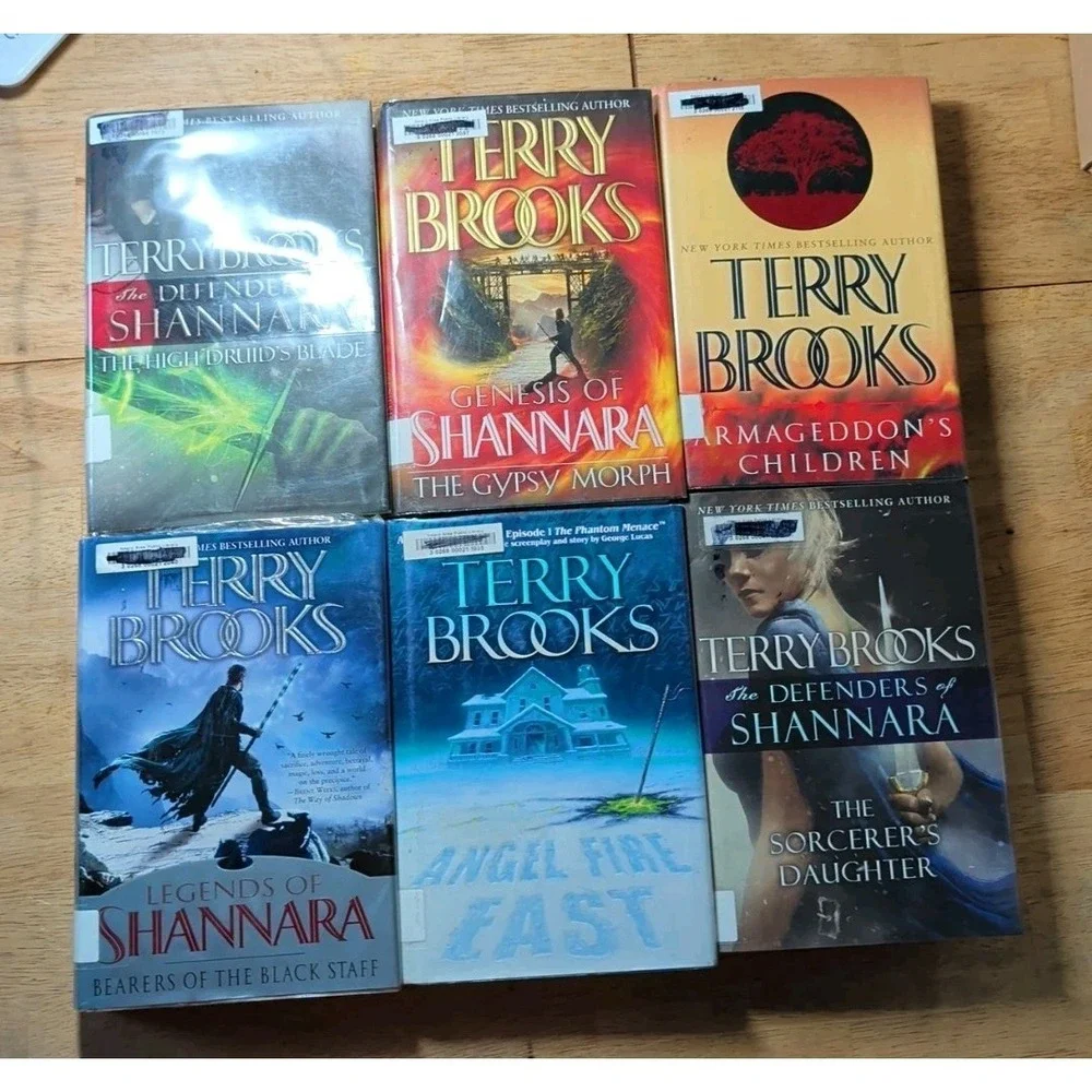 Lot of 6 Terry Brooks Hardcover Books Shannara Genesis Defenders Legends+More